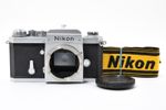 Nikon F Eye Level SLR Film Camera Silver Body S/N724xxxx *Near Mint* #5109