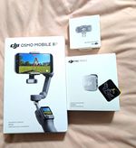 DJI Osmo Mobile 8P Smartphone Gimbal Stabiliser for iPhone, 3-Axis 360°