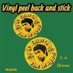 Bruce Lee Enter The Dragon Vinyl Stickers tv and film memorabilia 1970s Fungfu