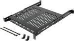 Tecmojo 1U Adjustable Vented Server Rack Mount Shelf 13.8 (350mm) 23.6 (600mm)