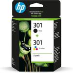 HP 301 - N9J72AE Original Ink Cartridges | Black and Tri-Colour | Multipack