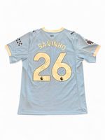 SAVINHO SIGNED MANCHESTER CITY FOOTBALL SHIRT 2025/2026 SEASON