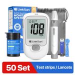 Diabetes Test Kit Blood Sugar Glucose Monitor Linksun G-425-1 Complete Kit