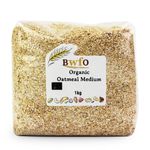 Organic Oatmeal Medium 1kg  | BWFO | Free UK Mainland P&P