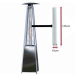 Replacement Spare Glass Tube - Real Flame Pyramid Patio Heaters