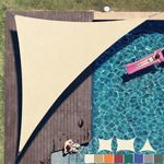 UK HEAVY DUTY SUN SHADE SAIL GARDEN PATIO AWNING CANOPY 98% UV BLOCK WATERPROOF