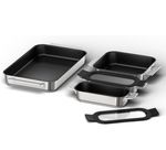 Bosch Pro Induction Flex Pan Set 4 Pieces Stainless Steel Non-Stick  - HEZ9FF040