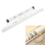 Plastic Measuring Rolling Ruler Drawing Parallel Multifunctional Drafting Ruler