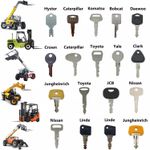 18PCS Forklift Ignition Key for Toyota Hyster Doosan Nissan Crown Clark Bobcat
