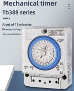TB388 12v 24v 36v 48v AC/DC Mechanical Analog Timer Relay DIN Rail TB35N Switch