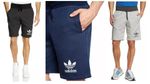 Adidas Original Ess Sports Fleece Shorts Trefoil logo Black Navy Grey 3 Stripes