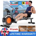 BLUETOOTH LCD Magnetic Rowing Machine 16 Levels of Quiet Resistance For Home Gym
