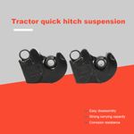 2PCS Cat II Tractor Lower Link Quick Release Hitch Hooks with Balls weld on end