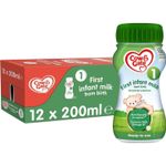 12 x 200ml Cow & Gate 1 First Infant Milk Suitable From Birth
