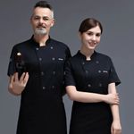 Chefs Jacket Unisex Short/Long Sleeve Professional Kitchen Uniform