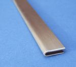 Stainless Steel U Trim Edging -Satin Polished Outside -10 x 2 x 1.2mm -3m Long