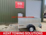 NEW Nugent Utility Goods U2213S Trailer Inc Ramp & Mesh Sides Ext 7'1" X 4'2"  ✅