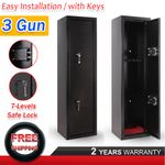 3 Gun Cabinet Lockable Safe Rifle Firearm Steel BS7558/92 Police Approved Steel