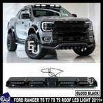 FOR FORD RANGER T6 T7 T8 T9 GLOSS BLACK LED FRONT ROOF MOUNTED BAR LIGHT 2011+