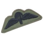 BRITISH AIRBORNE FORCES PARACHUTE WINGS PARA WINGS OLIVE BLACK SUBDUED