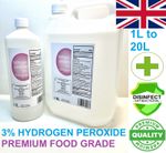 Hydrogen Peroxide 3% Food Grade Multi Surface Cleaner Sanitiser 1L-10L Free P&P