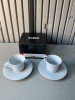 Alessi KU Coffee Cups and Saucer Set - 2 x Cups and Saucers - Design By Toyo Ito