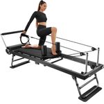 ONETWOFIT Pilates Reformer Machine Foldable Adjustable Resistance Training