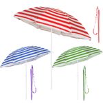 1.8M Beach Patio Tilt Umbrella Parasol Sun Shade UPF UV Protector Tilting