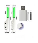 Clip on Rod tip light for sea freshwater fishing with USB Charger & batteries