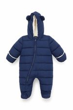 Fred & Flo Unisex Baby & Toddler Puffer Jacket Snowsuit Size 3-6 Months Blue
