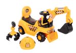 RICCO 2 in 1 Ride On Toy Digger Excavator Grabber Bulldozer with Helmet - New IB