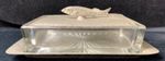 Vintage Unity Pewter English Butter Dish Fish Lid 12683 - Z#1008