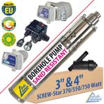 DEEP WELL WATER PUMP BORE HOLE PUMP SUBMERSIBLE WITH AUTO FLOW PRESSURE CONTROL