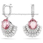 Authentic New Idyllia drop earrings Shell, Pink, Rhodium plated 5680295