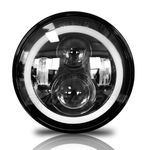 White/Amber Headlight Lamp 7 Inch LED Bulb For Yamaha YBR125 05-2013 Motorcycle