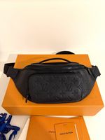 Louis Vuitton Rush Bumbag M47058 Monogram Shadow Calfskin Leather used twice