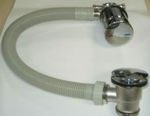 WA88 OVERFLOW BATH FILLER ROUND TAP MIXER CLICK CLACK WASTE ( VALVES NOT NEEDED)