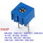 3362P Cermet Variable Resistors Potentiometer/Preset/Trimmer Range 50R to 500KR