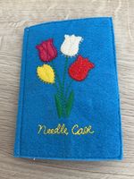 CATH KIDSTON FLORAL FELT NEEDLE CASE - VINTAGE EXCELLENT CONDITION