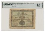 AUSTRIA banknote 1 Gulden 1848 PMG grade F 15 Choice Fine