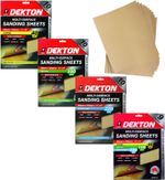 Packs of Sanding Sheet Sandpaper 40, 100, 220 Grit Or Assorted Pack DT80772