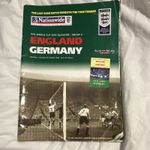England v Germany match programme - last game at old Wembley