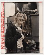 Steam Train Female Engineer Woman 1974 Press Photo