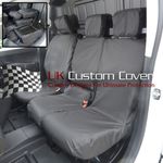 Peugeot Partner 2020 Onwards Tailored & Waterproof Front Seat Covers Black 403
