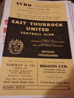 East Thurrock United v Epping Town 1973/74