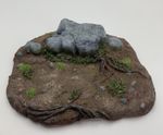 Dinosaur Diorama Terrain Base – Jurassic Style Display Base for Action Figures