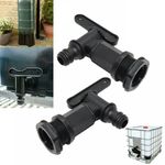 2 Water Butt Tap Hozelock Barrel Plastic Adaptor Beer Rain Brew 3/4" Replacement