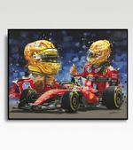 LEWIS HAMILTON Ferrari SF26 2026 A3 print by Greg Tillett poster Formula One F1
