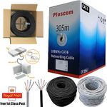 305M RJ45 Cat5e-Cat6 Ethernet Network IN/OUTDOOR FTP UTP Roll Cable Lead Lot UK