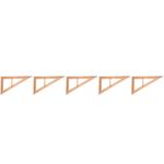 Reusable Wooden Measuring Ruler with Handle for Effective Teaching